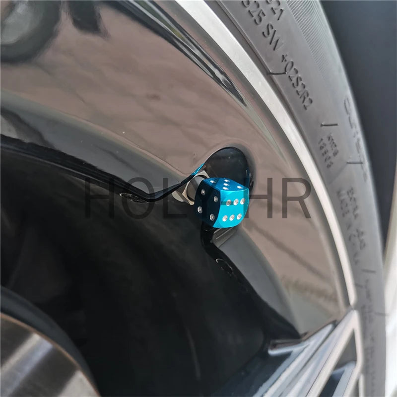 Aluminium Würfel Ventilkappen Staubdicht für Auto LKW Motorrad Fahrrad