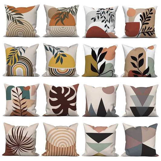 Dekorativer Kissenbezug mit abstrakten Zweigen für Zuhause und Auto