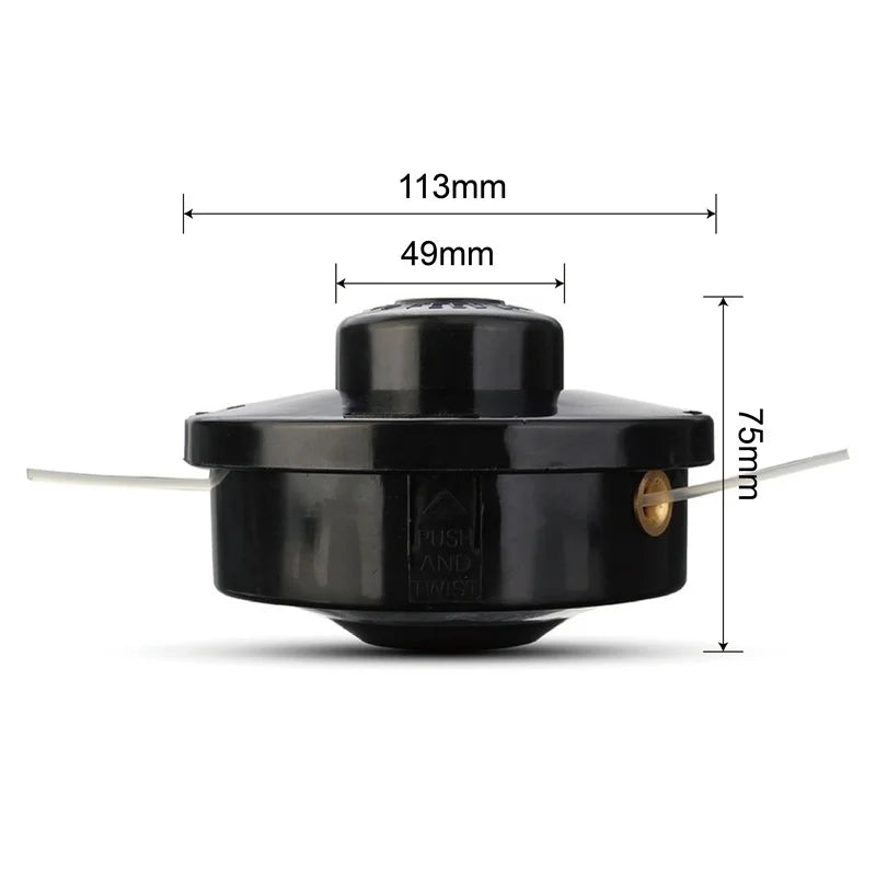 Universeller Haushalts-Fadentrimmerkopf für Benzin-Freischneider 113x75mm