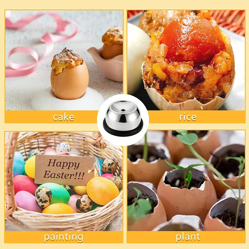 Edelstahl Ei Piercer: Perfekt gekochte Eier - leichtes Schälen