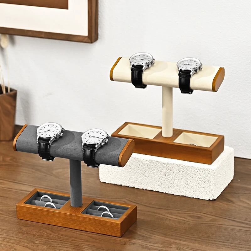 Eleganter Schmuckorganizer aus Holz mit vielseitigem Stauraum