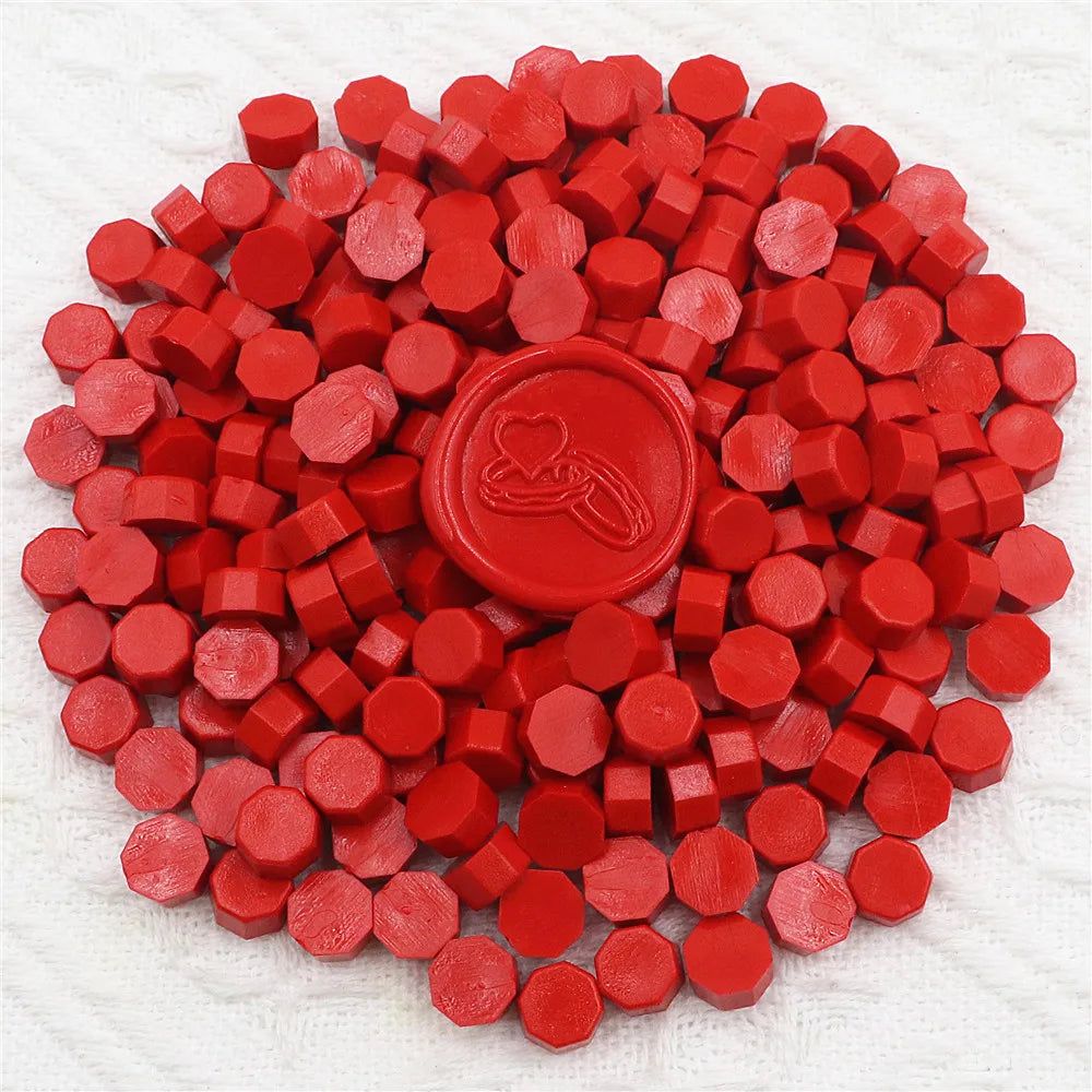 Vielseitige achteckige Siegelwachsperlen für handgemachte Dekorationen