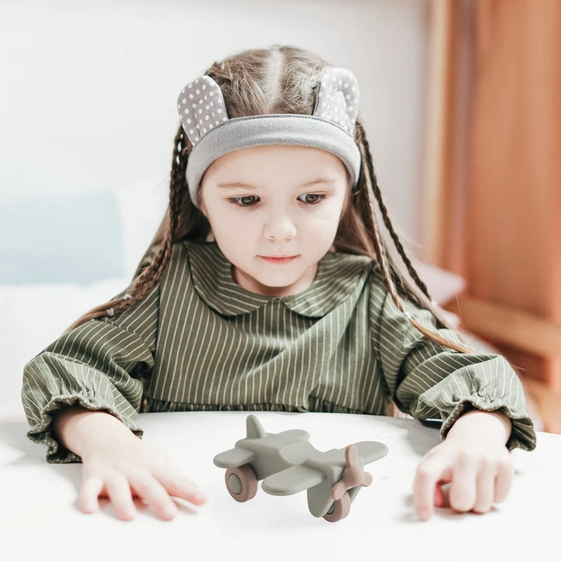 BPA freier Silikon Beißring Auto Spielzeug für Kinder