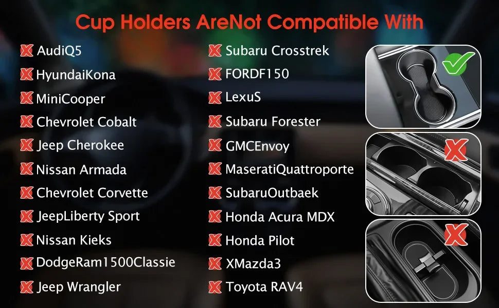 Großer verstellbarer Getränkehalter für das Auto