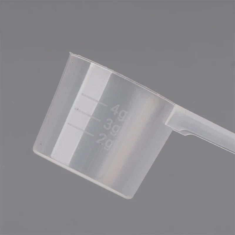 10er Set Kunststoff Messlöffel 5g für Kaffee Protein Milch Pulver