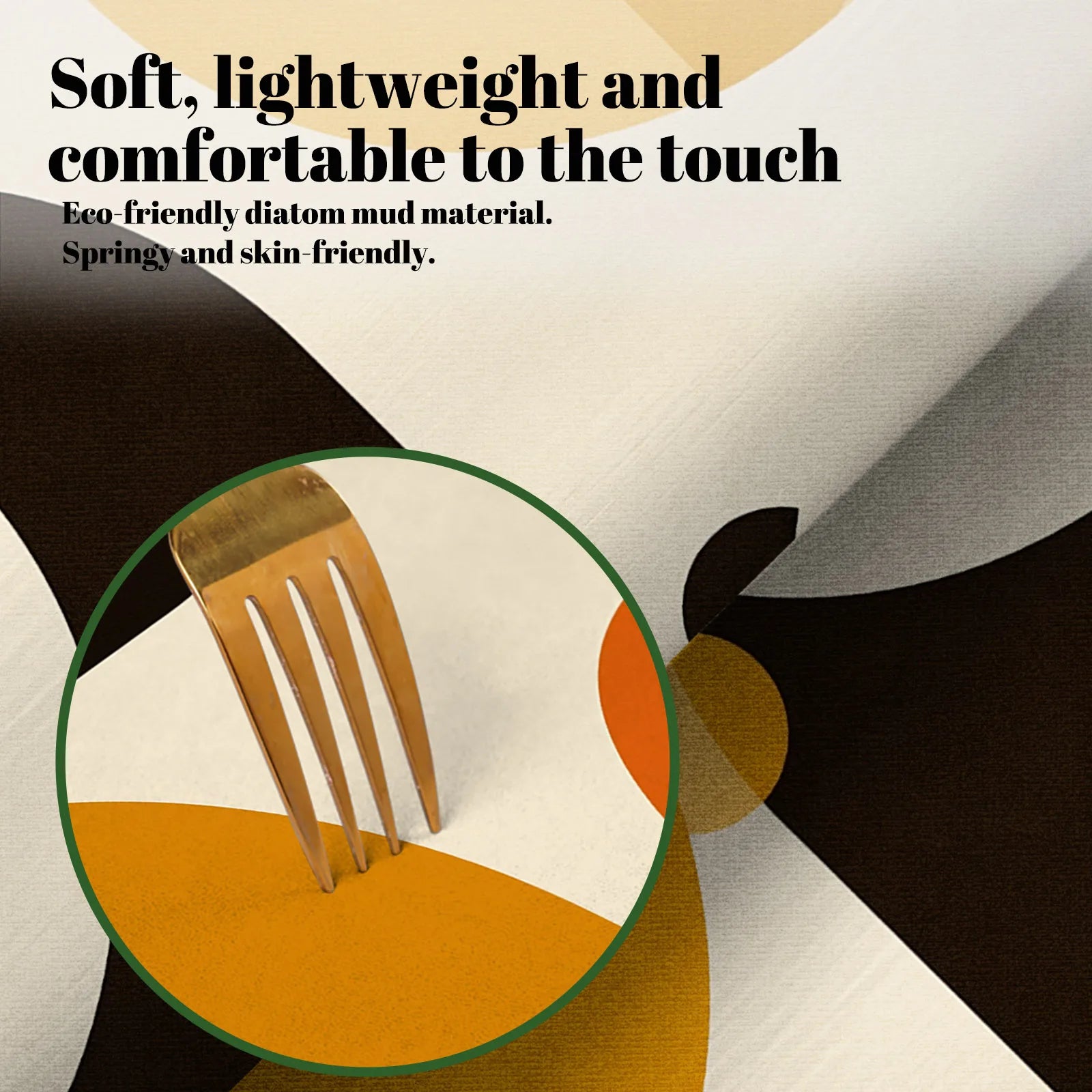 Schnelltrocknende Abtropfmatte aus Kieselalgen Schlamm für die Küche