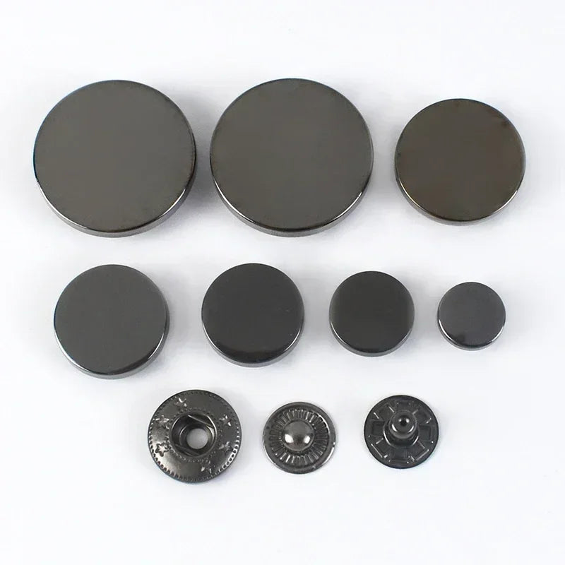20 Sets Metall Druckknöpfe 10 12 15 17 20 25 mm Nähzubehör