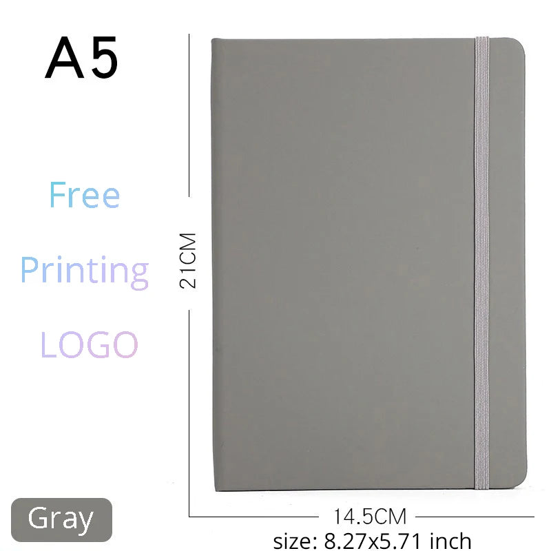 Notizbuch A5/A6 PU-Leder mit individuellem Logo – Tagebuch & Journal-Yabubest - Home & More