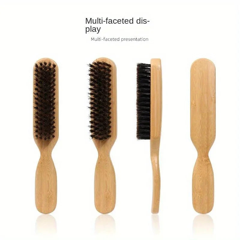 Hochwertiger Bartpinsel mit Holzgriff und Wildschweinborsten