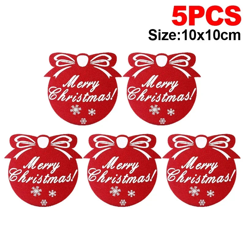 Filz Untersetzer Weihnachten Runde Tassenmatte Antirutsch