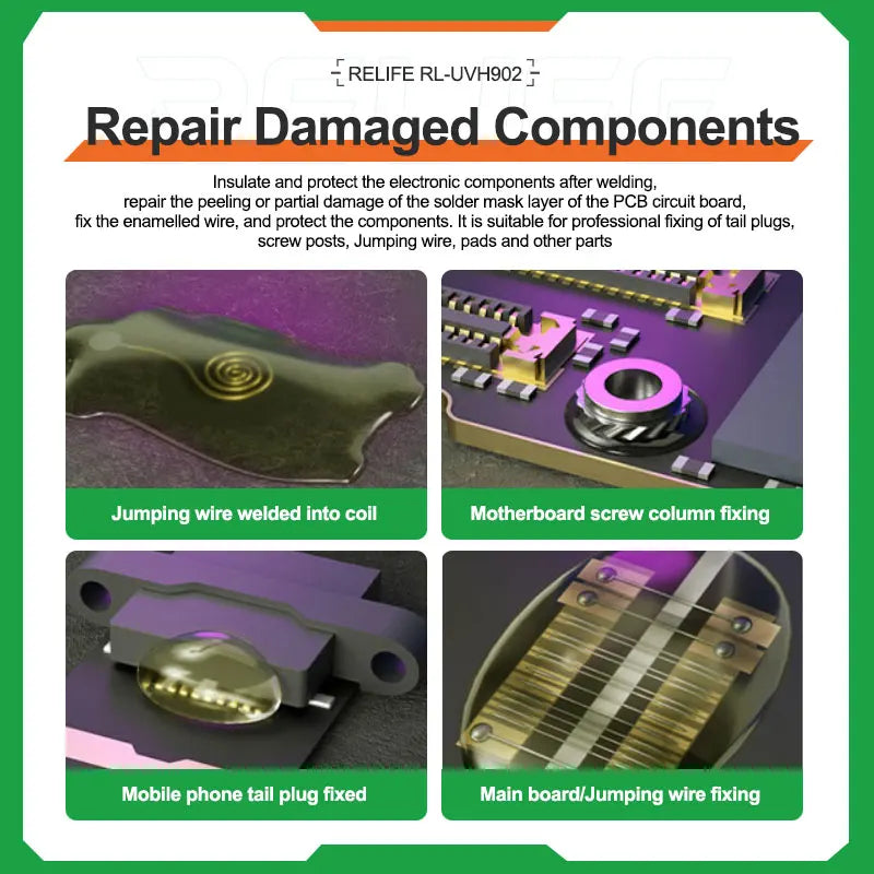 3-Sekunden UV Reparatur Öl für Handy Mainboard PCB BGA Löten Aushärtung