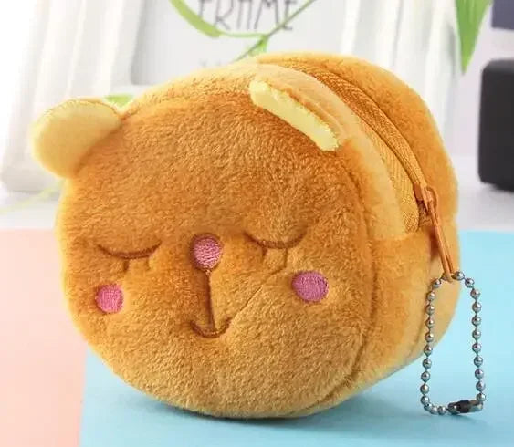 Kompakte Reißverschluss Geldbörse mit Schlüsselanhänger für Kleinigkeiten