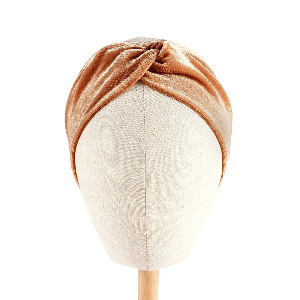 Elegantes breites Samt Stirnband für Damen im Herbst und Winter