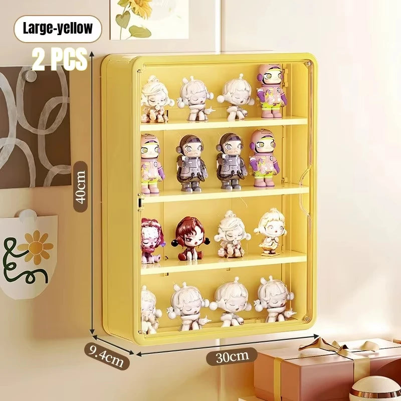 Wandmontierter Organizer für staubfreie Spielzeugaufbewahrung