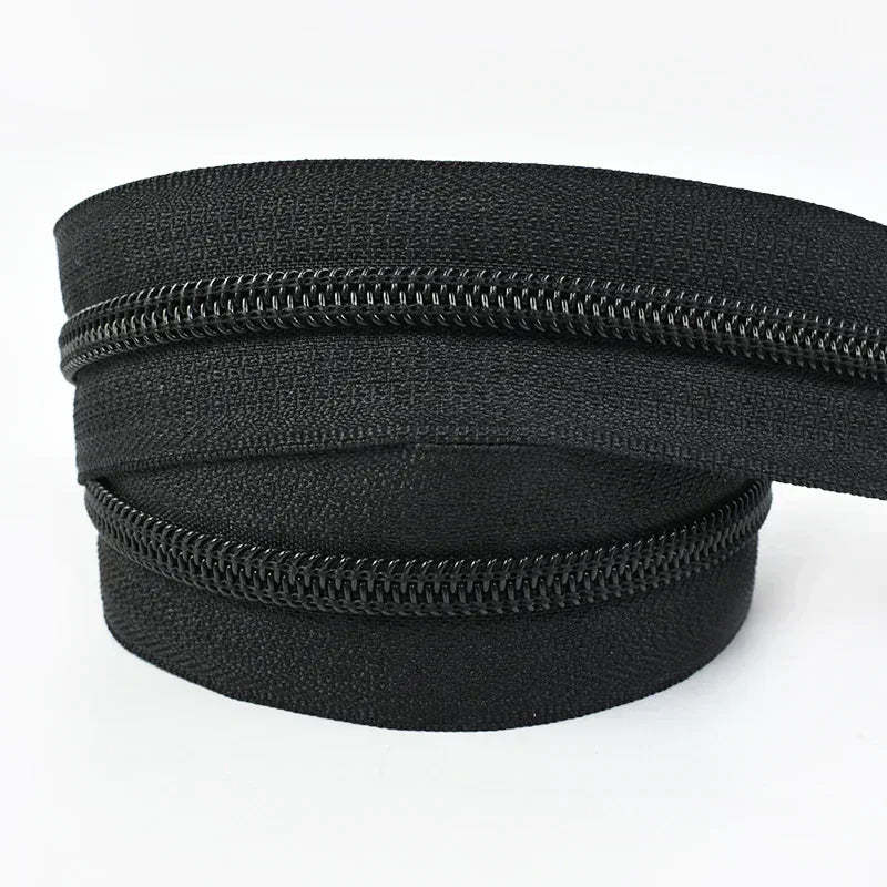 Reißverschluss 5# Nylon Meterware für Kleidung, Taschen - DIY Nähzubehör