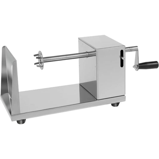 Manueller Kartoffel-Spiralschneider aus Edelstahl, spiralförmiger Twister-Kartoffelschneider, Gemüse- und Obstschneider mit 3 Klingen aus Edelstahl-Yabubest - Home & More