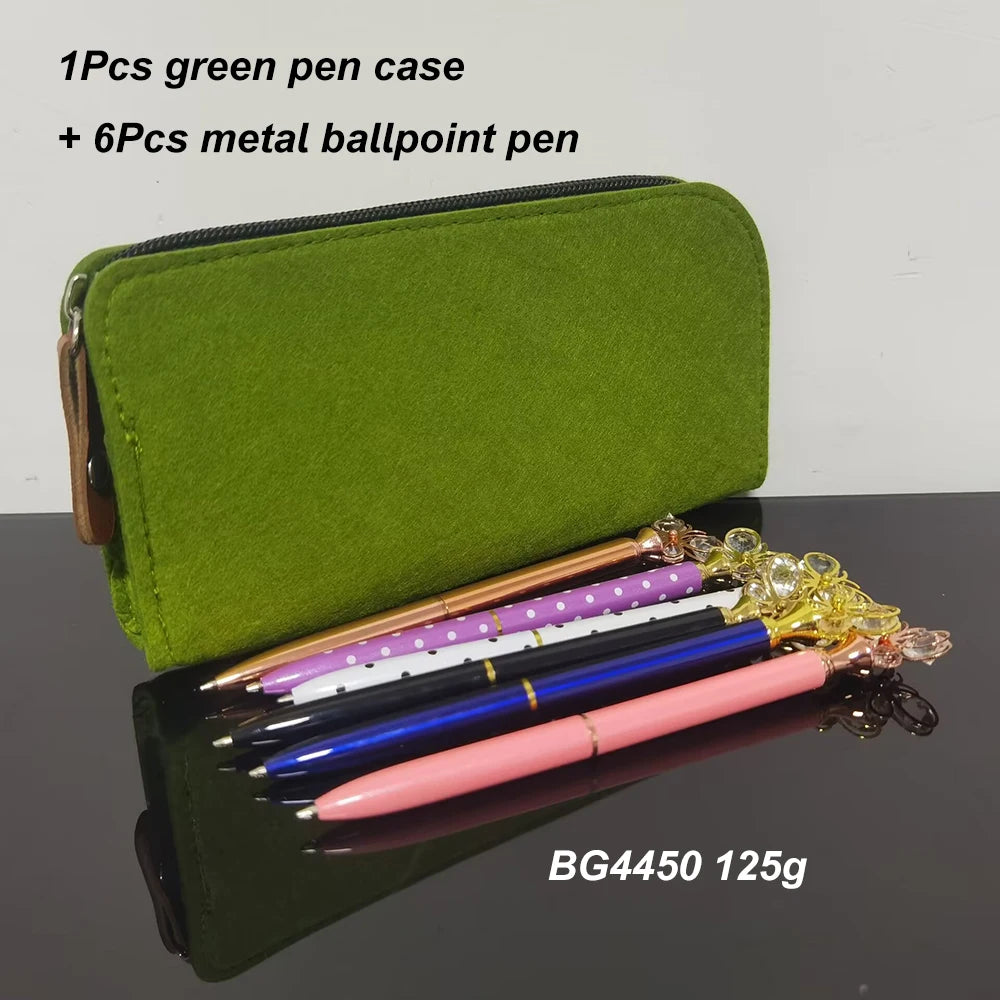 Filz Feder mäppchen 19,5 cm Schüler Stift Tasche Büro Lagerung