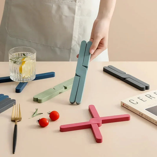 Hitzebeständiges Silikon Untersetzer Set für Küche und Tisch