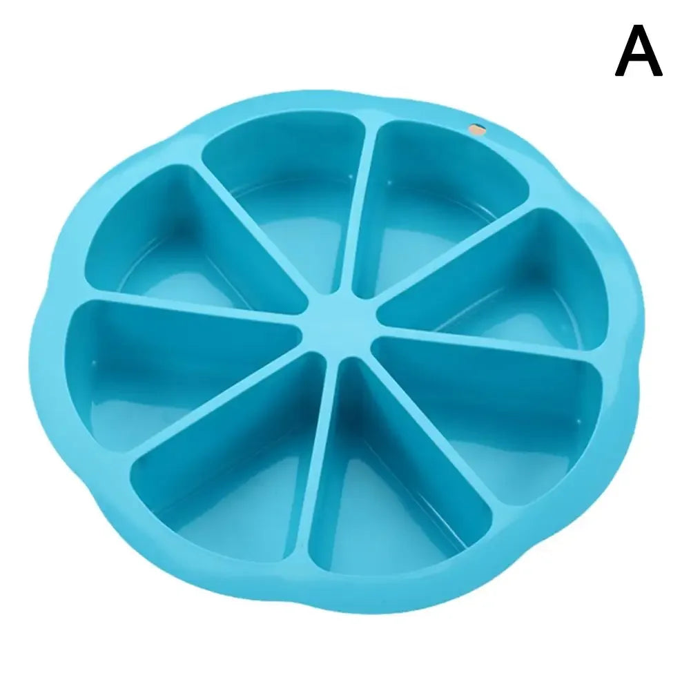 8 Loch Silikon Backform für Kuchen Gebäck und Pizza Portionen-Yabubest - Home & More