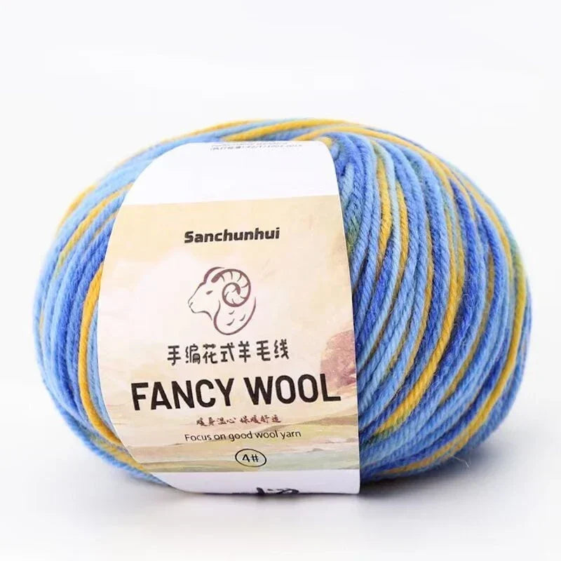 50g Farbverlauf Wolle Acryl Mischgarn zum Stricken Häkeln DIY Schals