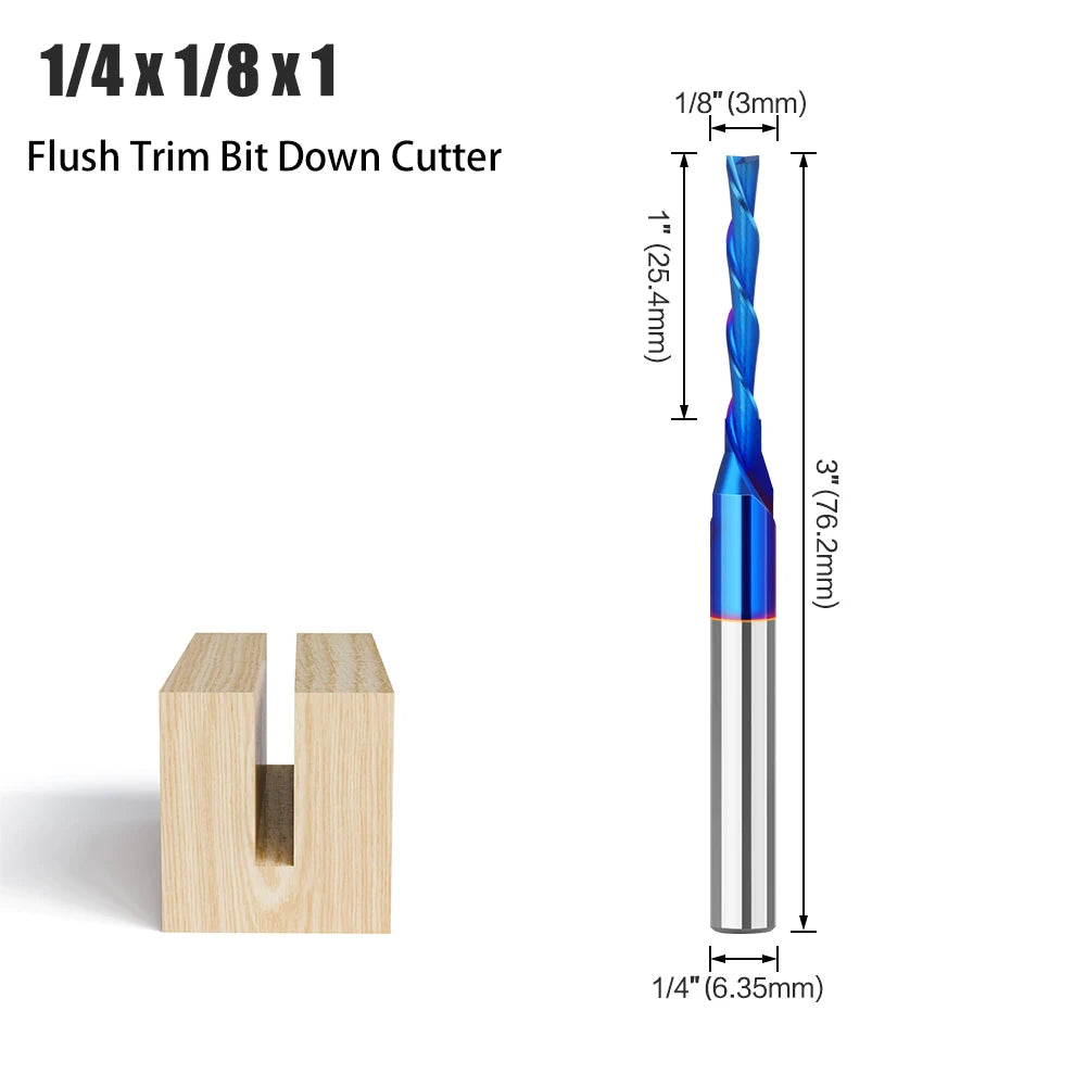Gerader Schaftfräser aus legiertem Wolframkarbid für Holzbearbeitung
