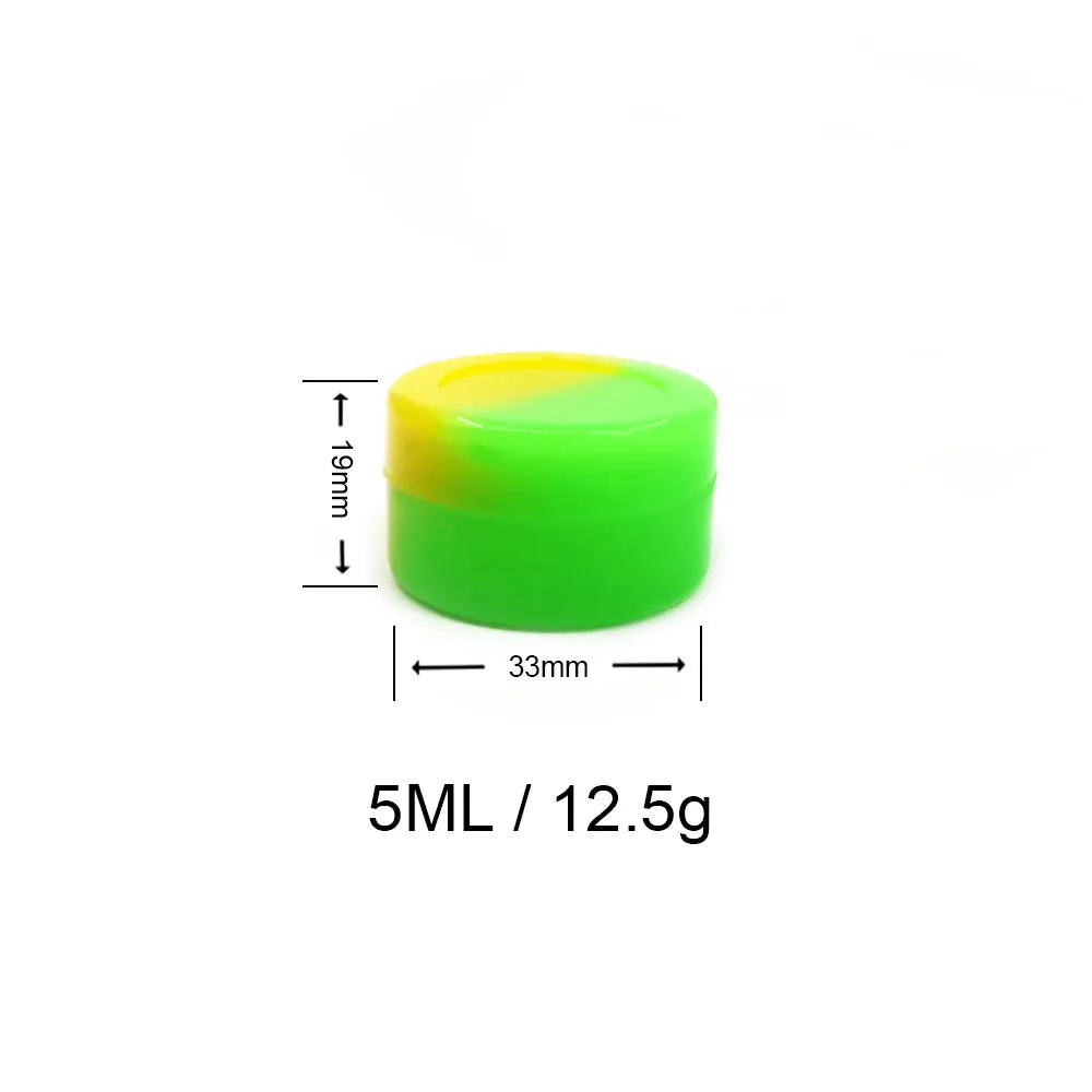 Tragbarer Silikonbehälter 25 ml für Öl Wachs Kosmetik Aufbewahrung