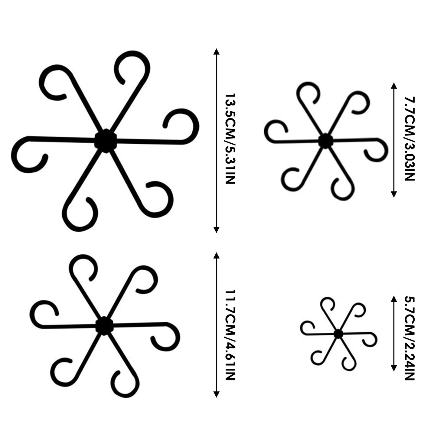 4er-Set Pflanzen Stielstütze Kunststoffgitter für Zimmer und Außenpflanzen