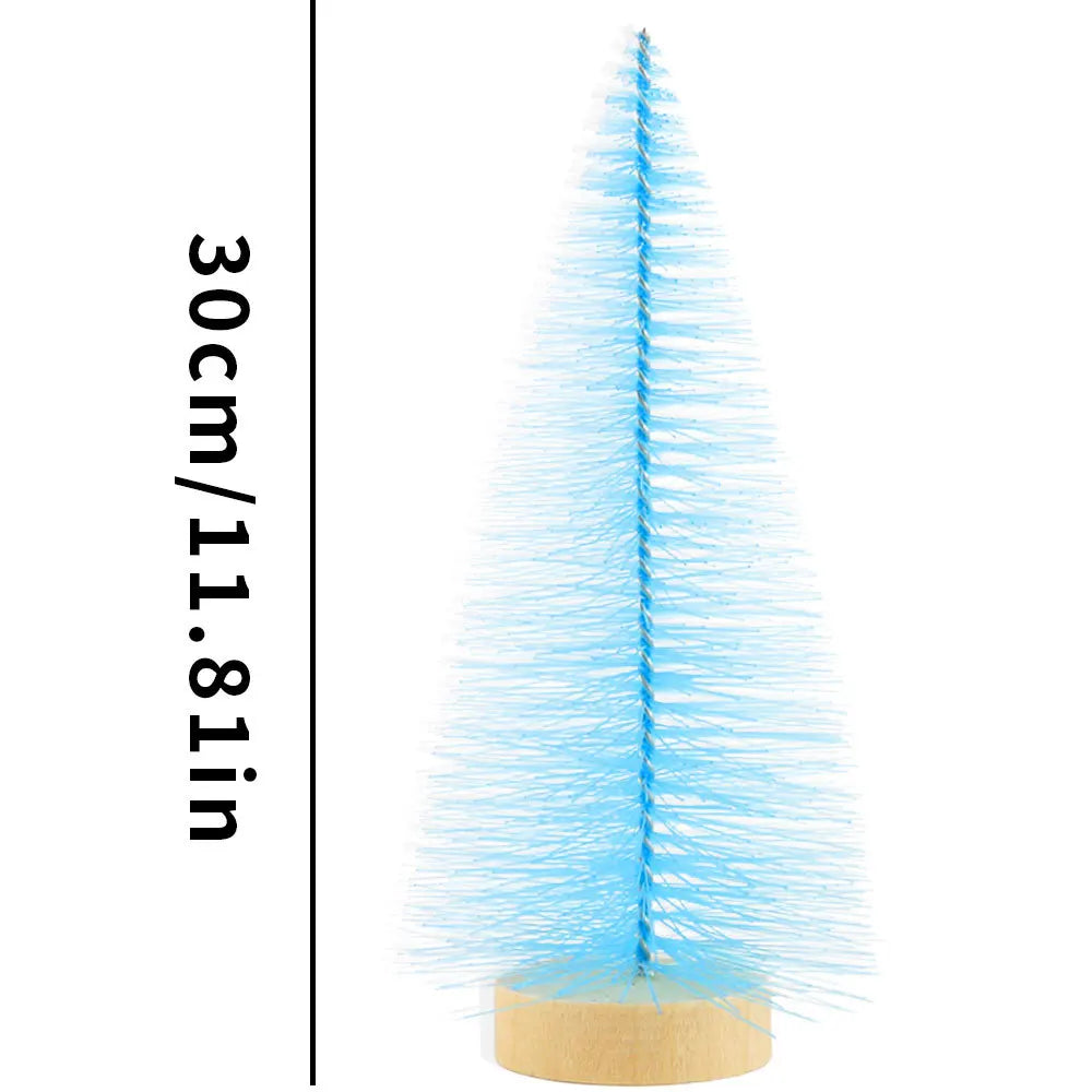 Mini-Weihnachtsbäume und Flaschenbäume für festliche Tischdekoration