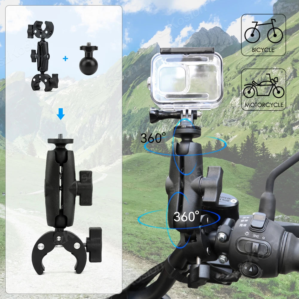 Universelle Doppel Kugelkopf Halterung für Action Kameras