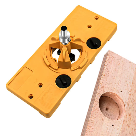 Verdeckte 35 mm Scharnierlehre mit Bohrführung für präzises Holzscharnierbohren
