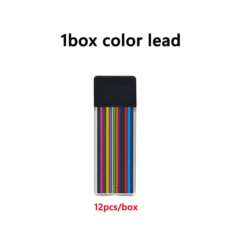 Mehrfarbiger Metall Druckbleistift 2mm Minenautomatik Schulbedarf