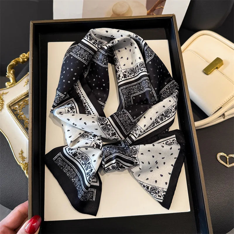 Dünner Seidenschal für Frauen – Multifunktionales Halstuch-Yabubest - Home & More