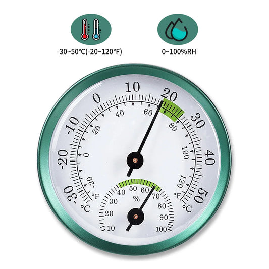 2-in-1 Mini Thermometer Hygrometer für Innen- und Außenbereich, Wandmontage