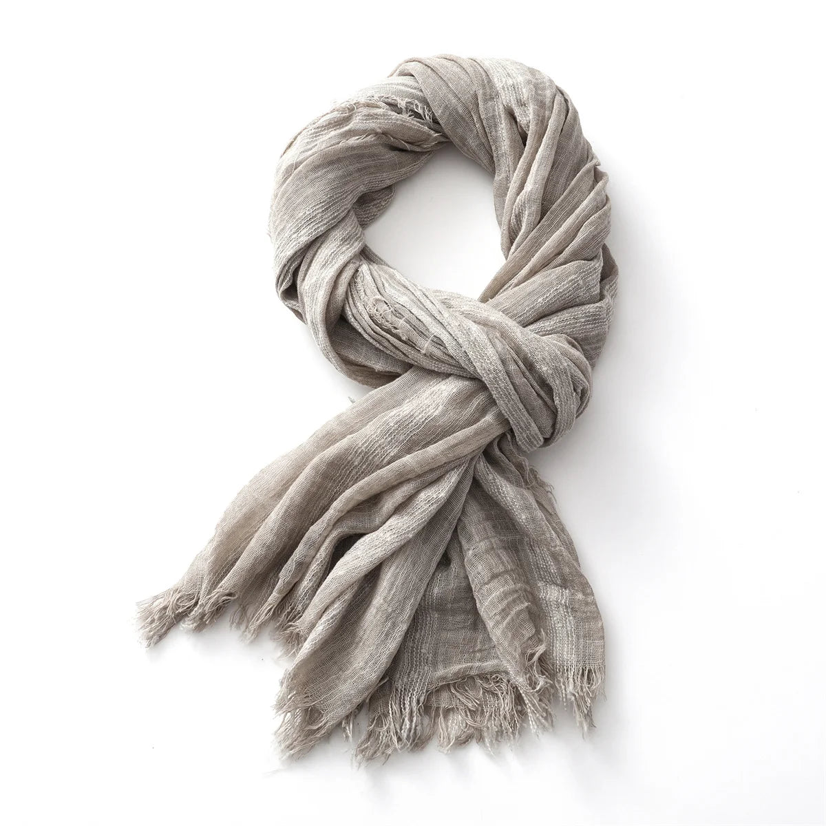 Warmer gestreifter Baumwolle Leinen Schal für Herren und Damen