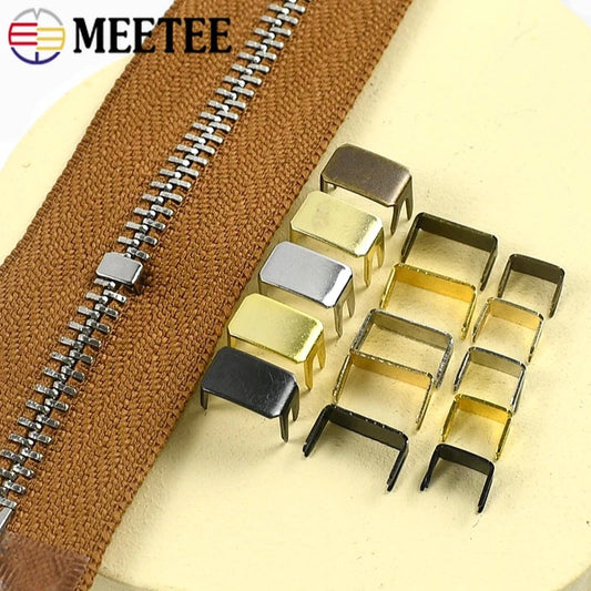 Metall Reißverschlussstopper Set Gr. 3/5/8/10 für Nylon Zipper Reparatur DIY