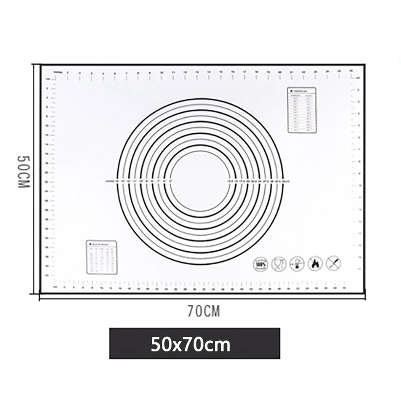 Silikon Backmatte Antihaft Teigrolle Gebäck Küchenwerkzeug für Backen