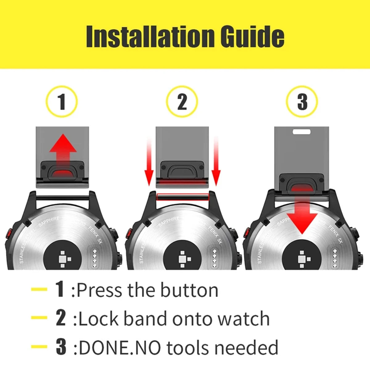 Silikon QuickFit Armband 22/26mm für sportliche Smartwatch-Nutzer