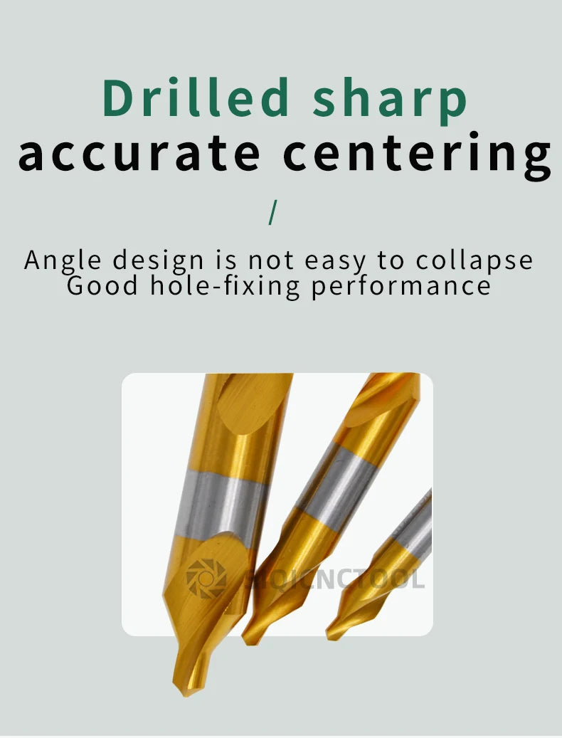 HSS Zentrierbohrer-Set 6-tlg. für präzise Metallbohrungen (1,0-5,0mm)