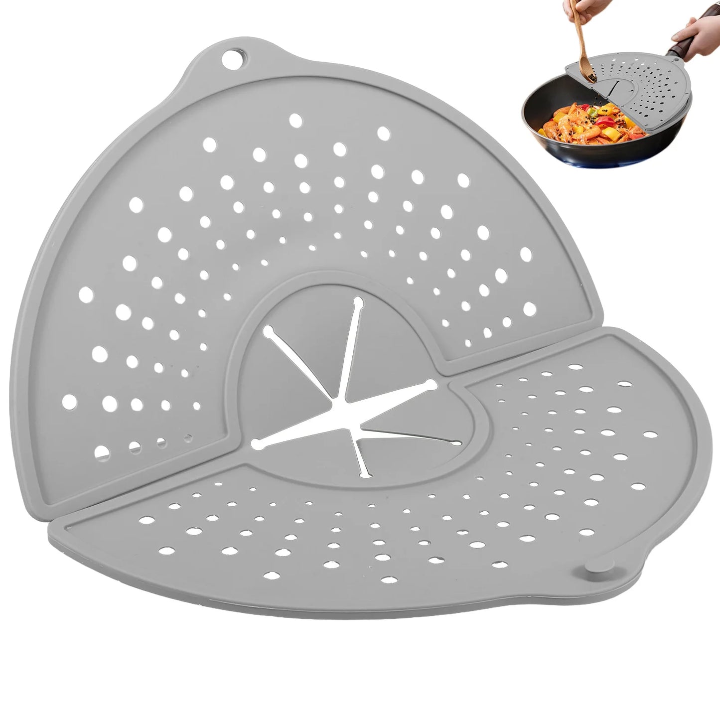 Silikon Spritzschutz faltbar für Bratpfannen 10 bis 12 Zoll