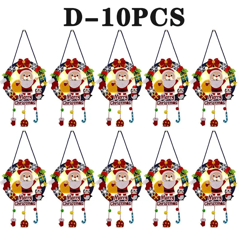 Weihnachtliches Filz Bastelset fuer kreative Dekoprojekte