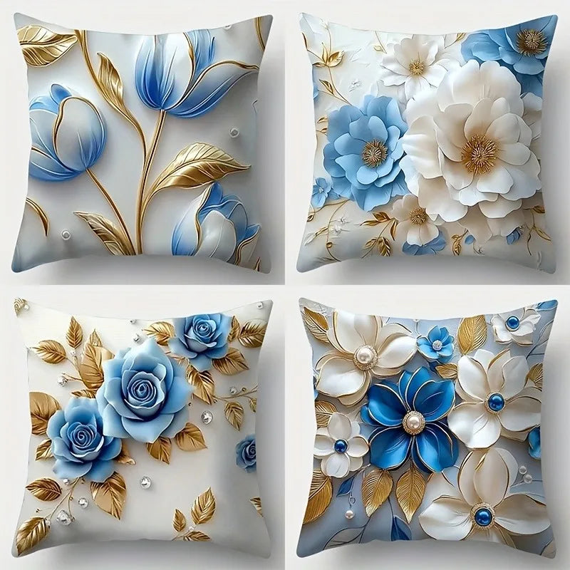 Eleganter Kissenbezug mit Reißverschluss für Sofa und Wohnzimmer