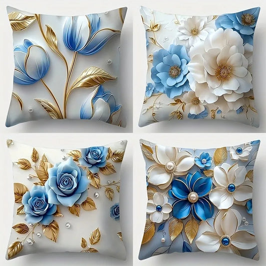 Eleganter Kissenbezug mit Reißverschluss für Sofa und Wohnzimmer