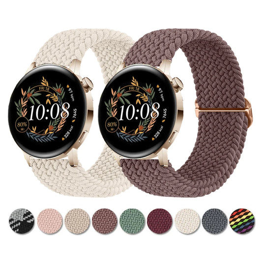 Elastisches Nylon-Sportarmband kompatibel mit Huawei Watch 42/46 mm unisex