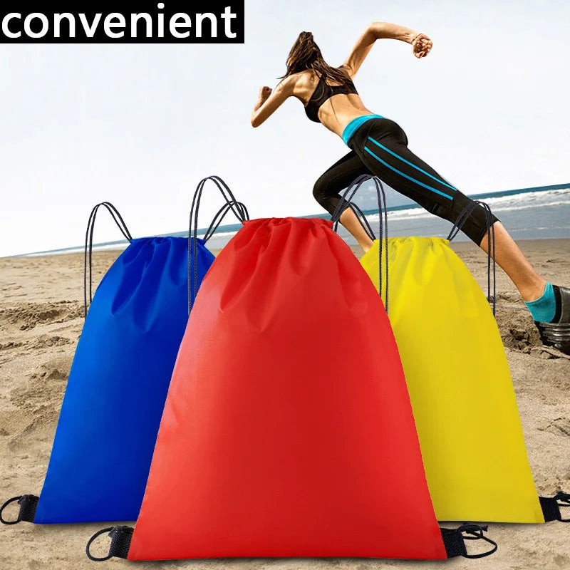 Wasserdichte Nylon Aufbewahrungstasche mit Kordelzug für Reisen Sport