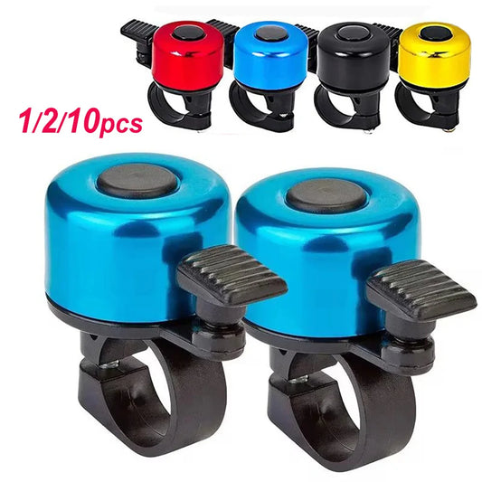 Robuste Aluminium-Fahrradklingel mit klarem Ton für 20-25 mm Lenker, Set wählbar