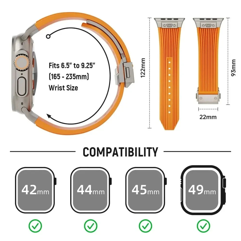 Sport-Silikonarmband für Apple Watch Ultra und Serie 11, 49 46 45 44 mm-Yabubest - Home & More