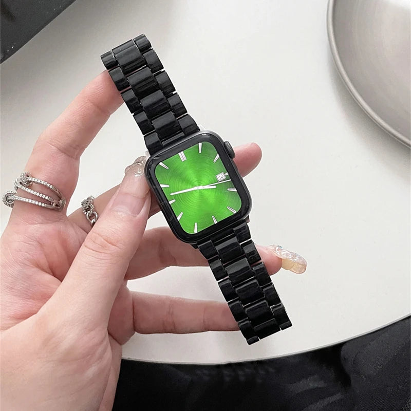 Transparentes Acryl-Uhrenarmband mit Faltschließe für Smartwatches