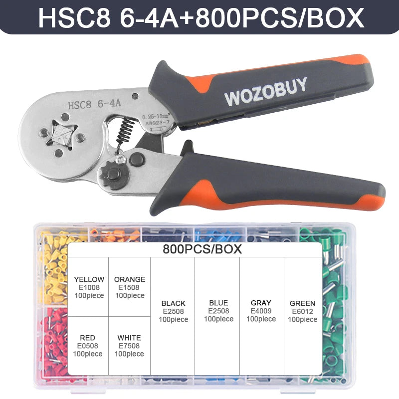 Multifunktionale Crimpzange HSC8 6-4/6-6 für elektrische Arbeiten