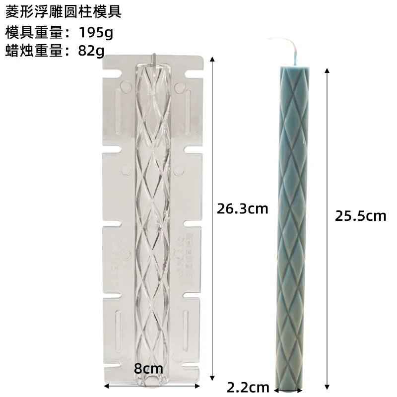 Nordic Stil Zylindrische Acryl Kerzenform DIY Geometrisches Design