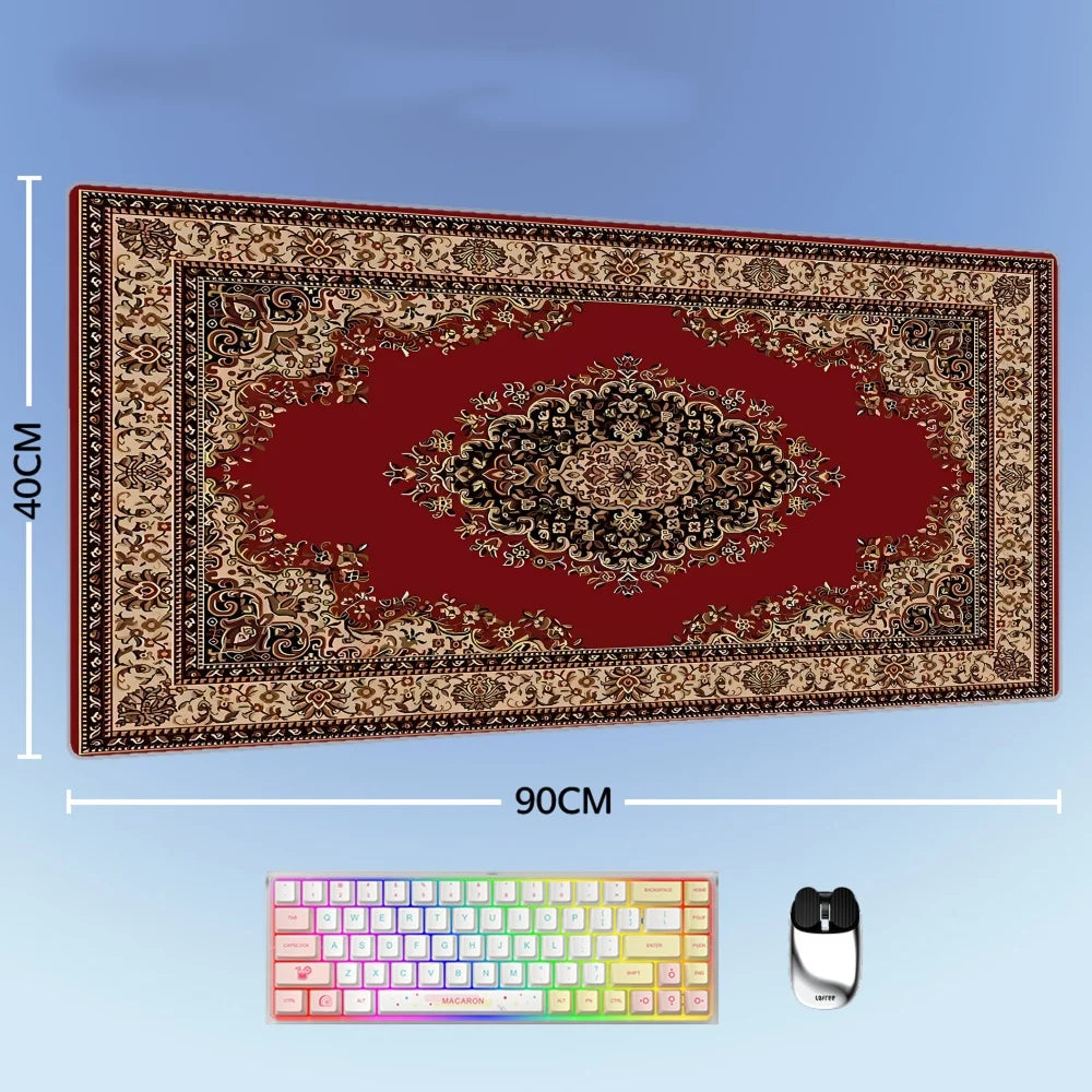 Großes XXL Mauspad mit persischem Design Naturkautschuk rutschfest